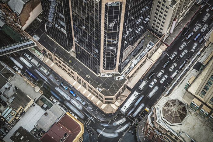 birds eye view
