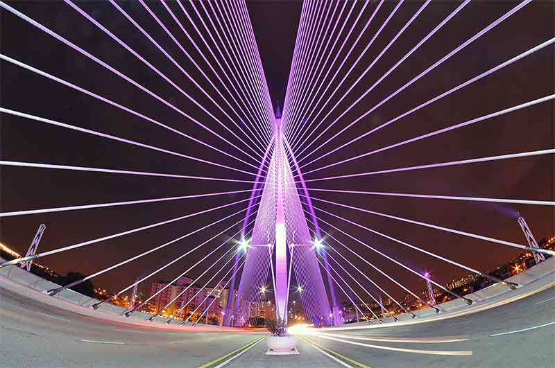 bridge with mirror effect