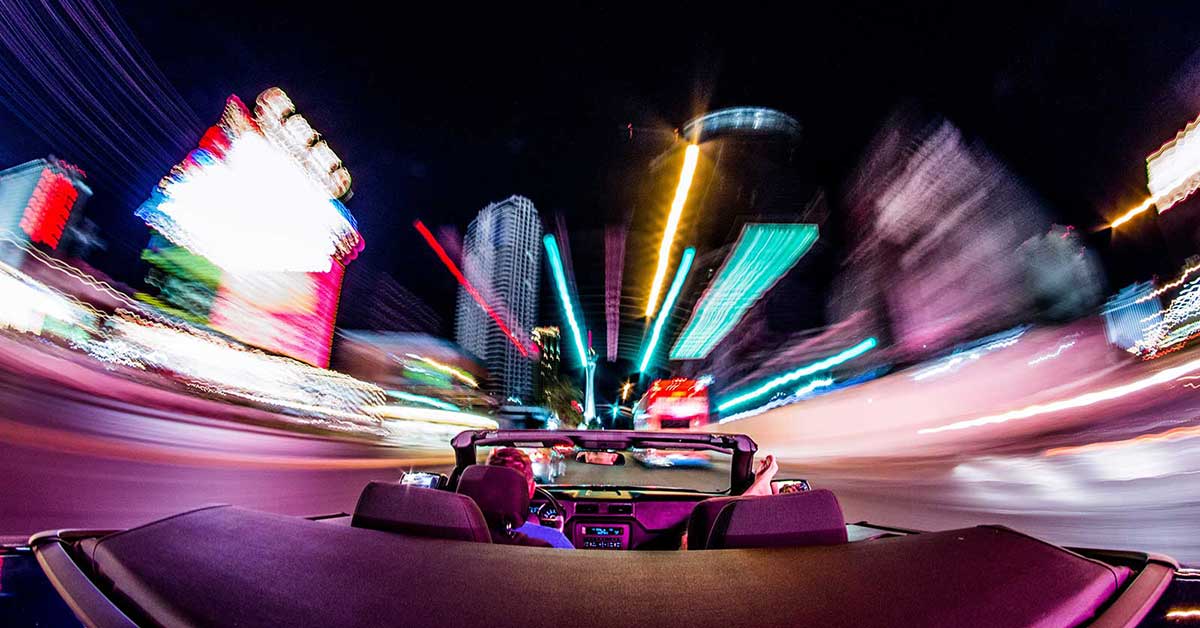 speeding car