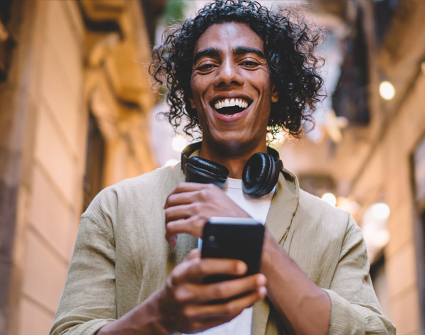 man with phone