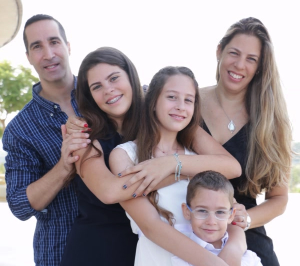 Michal Avisar and her family