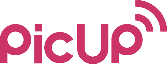 The PicUP company logo providing digital phone calls platform.