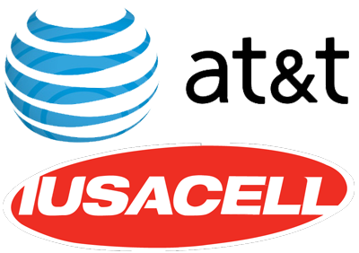 AT&T / Iusacell logos
