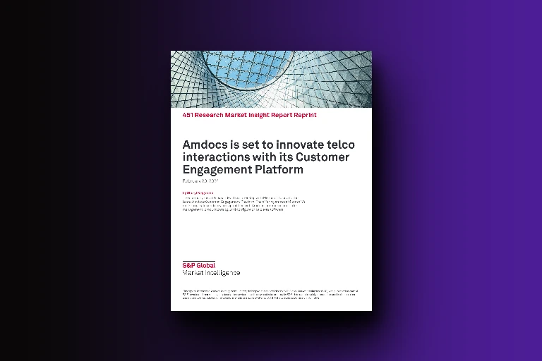Innovating telco interactions: 451 Research spotlights Amdocs in Insight Report