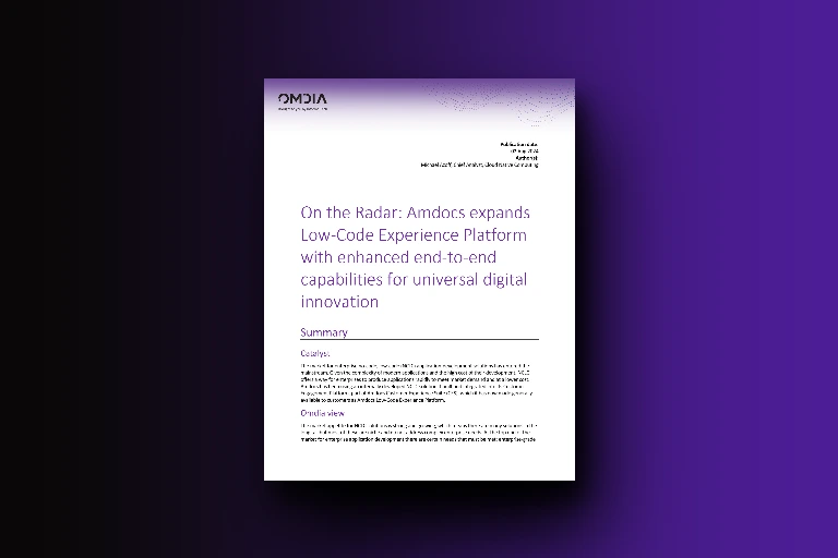 On the Radar: Amdocs Expands Low-Code Experience Platform with Enhanced Capabilities for Universal Digital Innovation