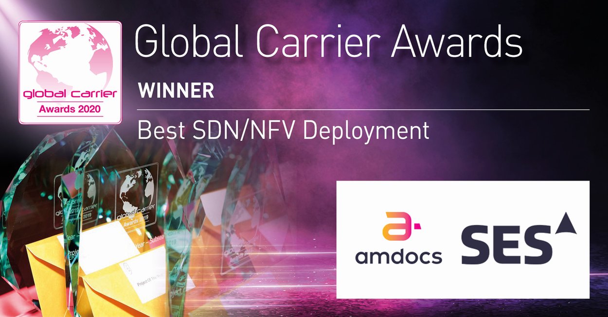 SES and Amdocs win Best SDN/NFV Deployment award at Capacity Media’s Global Carrier Awards SES and Amdocs win Best SDN/NFV Deployment award at Capacity Media’s Global Carrier Awards