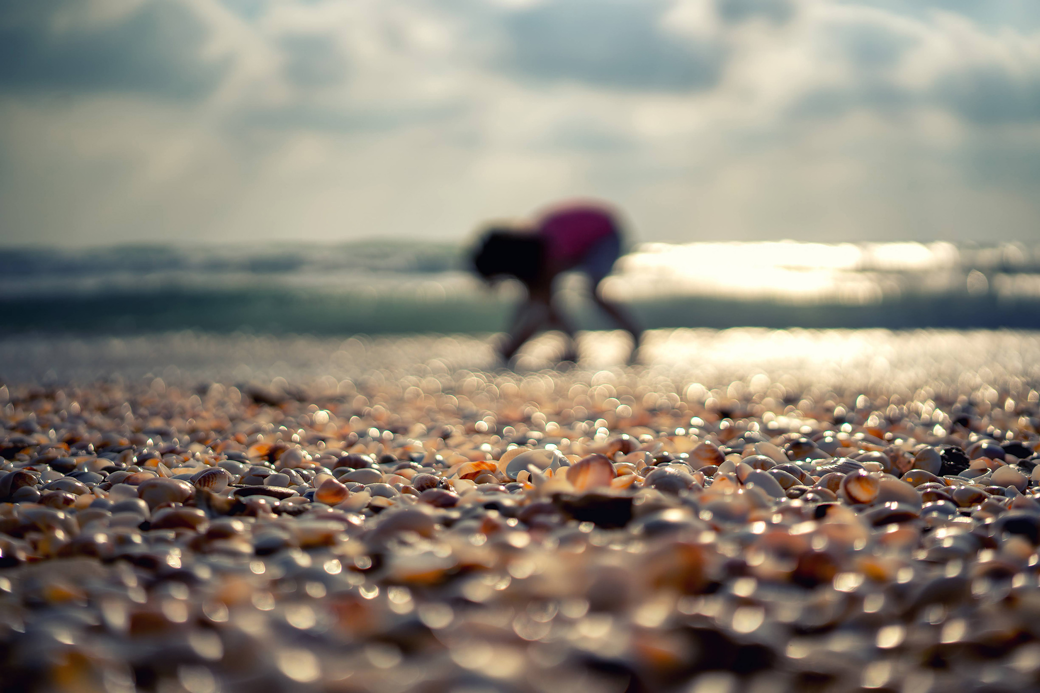 child on beach