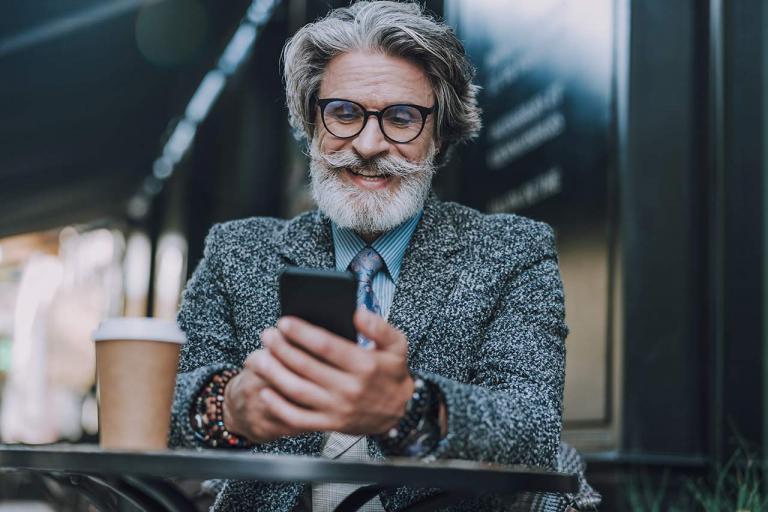 man with phone
