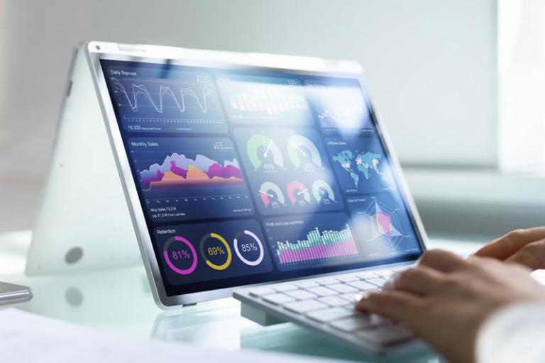 hands using desktop
