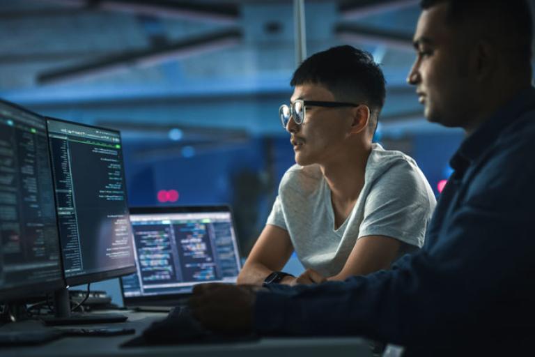 coders working