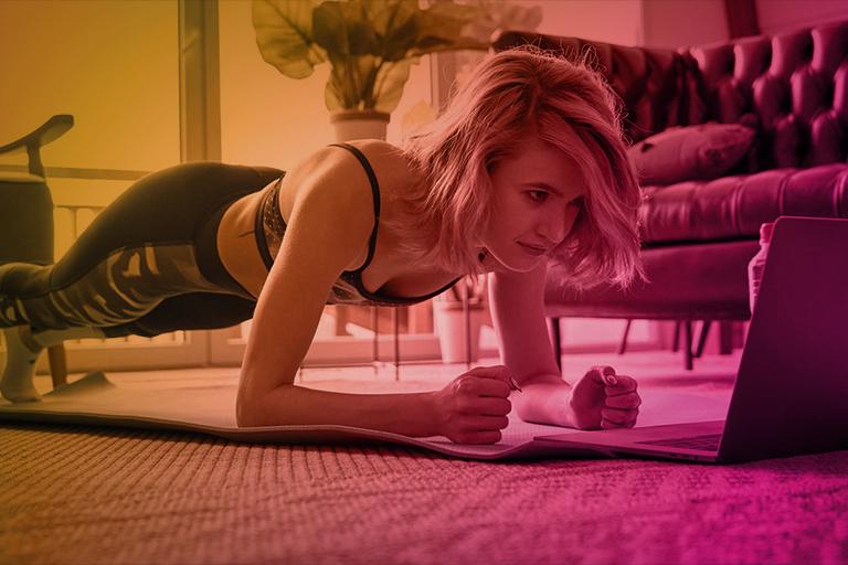 woman exercising