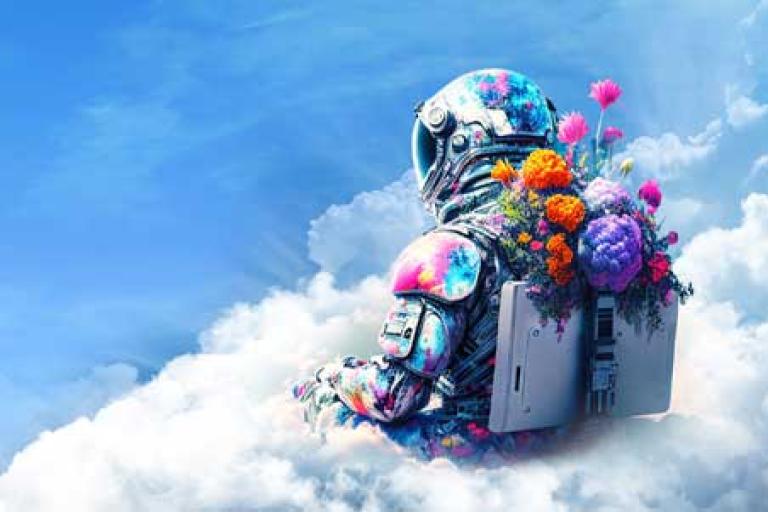 ai cloud astronaut