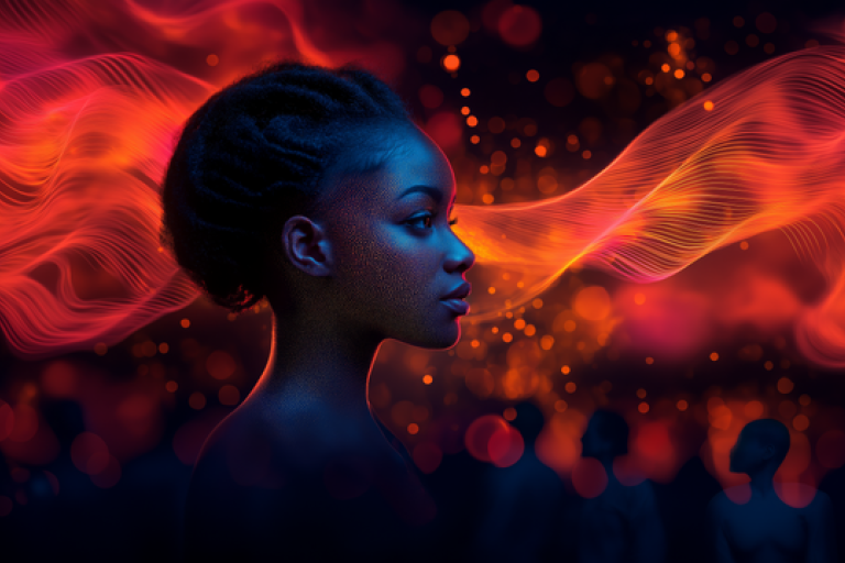black-woman-red-wave