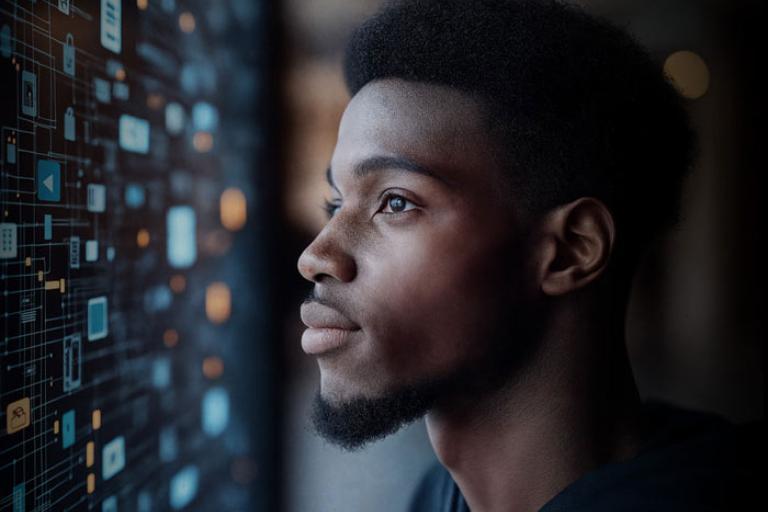 mobile-signpost-desktop-youngman-face-watching-network