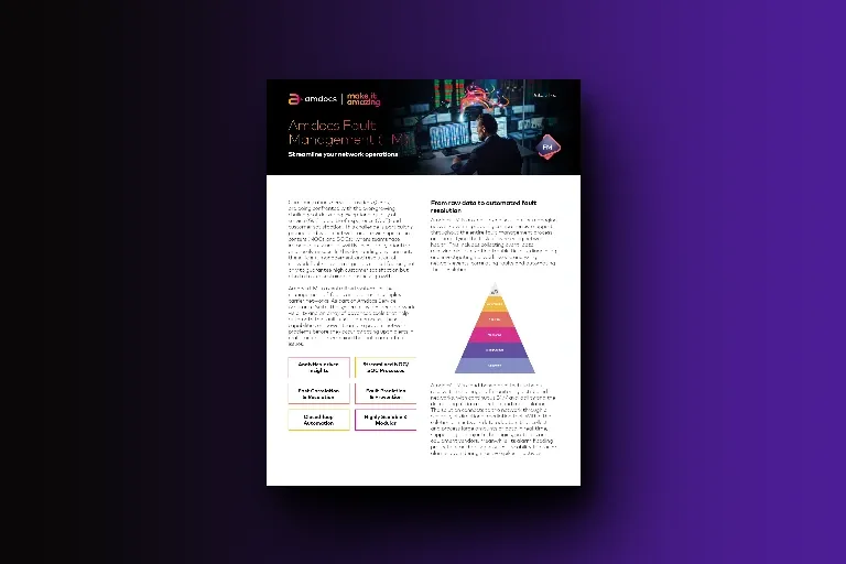 Amdocs Fault Management datasheet
