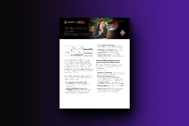 Amdocs service quality management datasheet