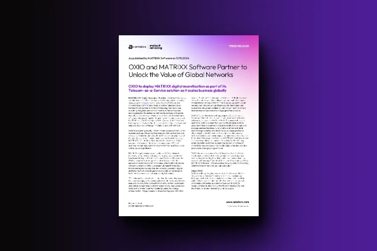 oxio-and-matrixx-software-partner-to-unlock-the-value-of-global-networks-2026